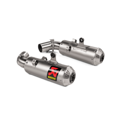Akrapovic Ducati Hypermotard 950 19-> Slip-On Line hexagonale lyddmpere i titanium (ECE-godkendt)
