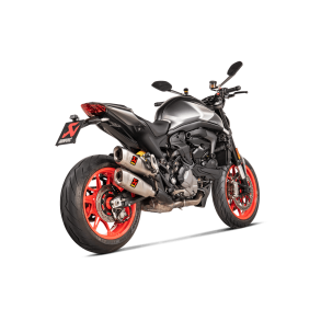Akrapovic Ducati Monster 937 21-> Slip-On Line dobbeltlyddmper i titanium (ECE godkendt)