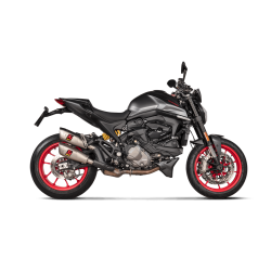 Akrapovic Ducati Monster 937 21-> Slip-On Line dobbeltlyddmper i titanium (ECE godkendt)