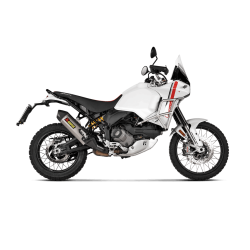 Akrapovic Ducati DesertX 22-> Slip-On Line i titanium (ECE godkendt)