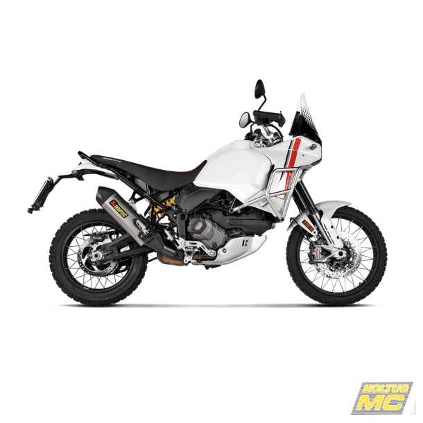 Akrapovic Ducati DesertX 22-> Slip-On Line i titanium (ECE godkendt)