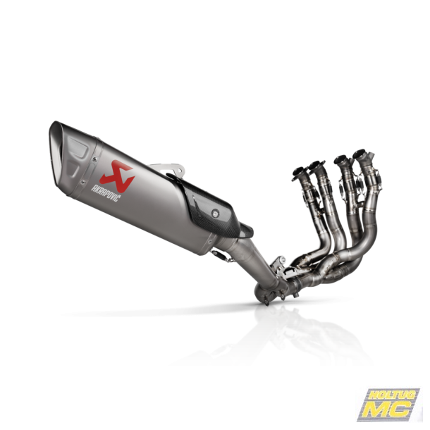 Akrapovic Honda CBR1000RR-R SP 24-> Evolution Line med hexagonal lydd�mper i titanium. Kun til brug med HRC-kit