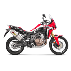 Akrapovic Honda CRF1000L A. T. 16-19 Slip-On Line hexagonal lydd�mper i titanium
