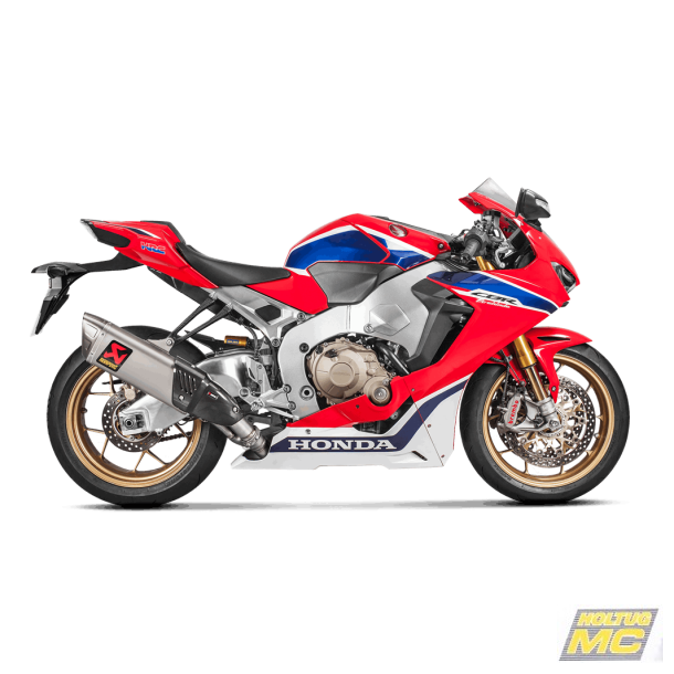 Akrapovic Honda CBR1000RR 17-19 Slip-On Line hexagonal lyddmper i titanium (ECE godkendt)