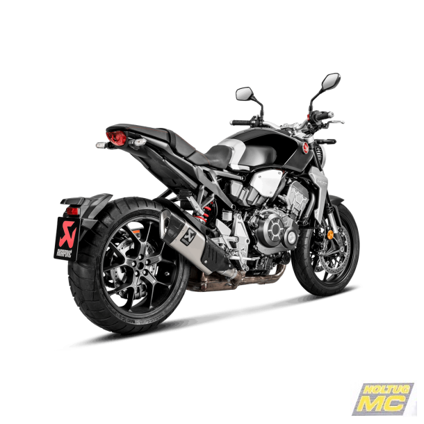 Akrapovic Honda CB1000R 18-> Slip-On Line hexagonal lyddæmper i titanium (ECE-godkendt)