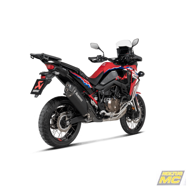 Akrapovic Honda CRF1100L A. T. Adv. Sport 24-> Slip-On Line lyddmper i titanium/sort (ECE godkendt)