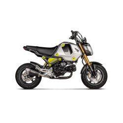 Akrapovic Honda MSX125/Grom 21-> Slip-On Line hexagonal lyddmper i titanium/sort