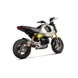 Akrapovic Honda MSX125/Grom 21-> Slip-On Line hexagonal lyddmper i titanium/sort