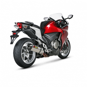 Akrapovic Honda VFR1200F 10-16 Slip-On Line hexagonal lyddmper i titanium (EC godkendt)