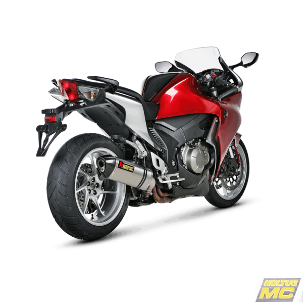 Akrapovic Honda VFR1200F 10-16 Slip-On Line hexagonal lyddmper i titanium (EC godkendt)