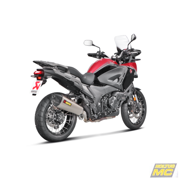 Akrapovic Honda VFR1200X Crosstourer 16-20 Slip-On Line hexagonal lydd�mper i titanium(ECE godkendt)