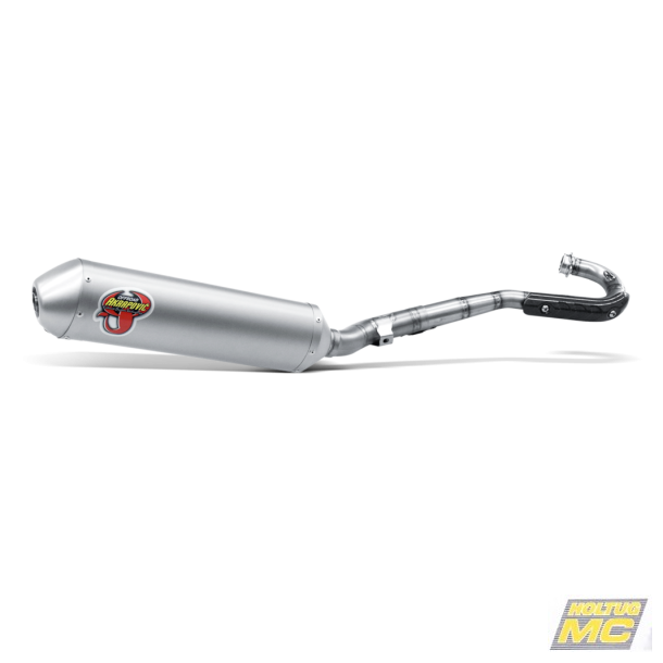 Akrapovic Honda CRF250R 04-05 Evolution Line 1/1 hexagonal lydd�mper i titanium og titanium forr�r