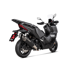 Akrapovic Honda ADV 350 22-> Slip-on Line i rustfri/sort (ECE godkendt)