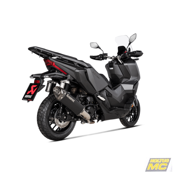 Akrapovic Honda ADV 350 22-> Slip-on Line i rustfri/sort (ECE godkendt)