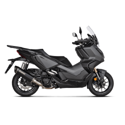 Akrapovic Honda ADV 350 22-> Slip-on Line i rustfri/sort (ECE godkendt)