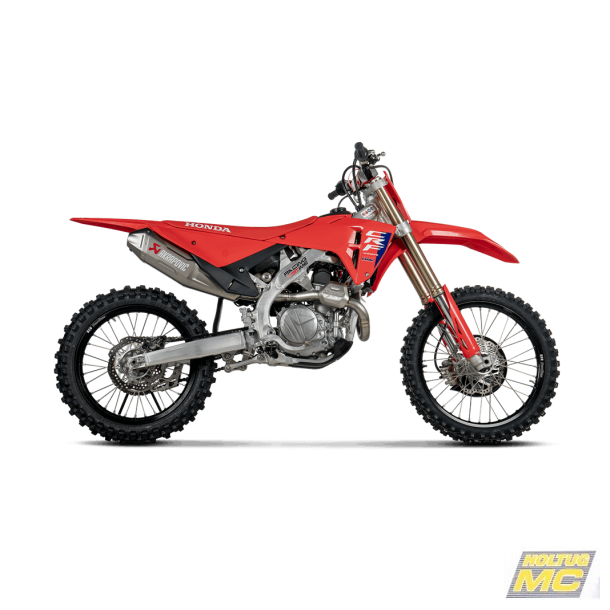 Akrapovic Honda CRF450R 25-> Evolution Line 1/1 hexagonal lyddmper i titanium, forrr i titanium