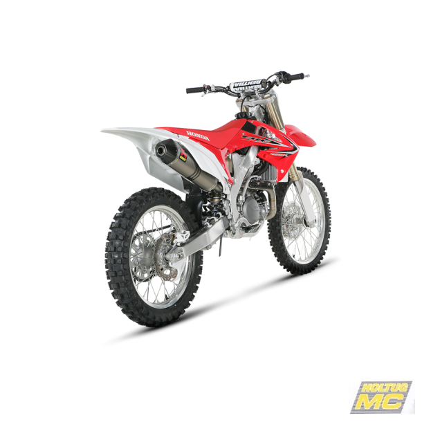 Akrapovic Honda CRF450R 09-12 Evolution Line 1/1 hexagonal lydd�mper i titanium og forr�r i titanium