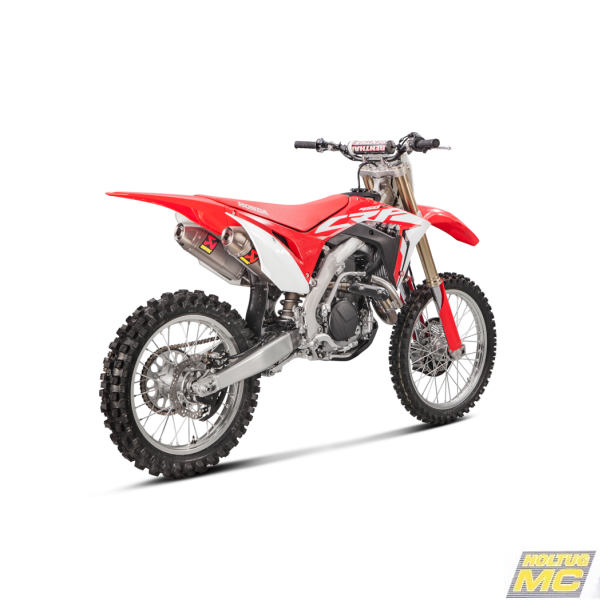 Akrapovic Honda CRF450R 17-20 Evolution Line 1/2 hexagonale lydd�mpere i titanium, forr�r i titanium
