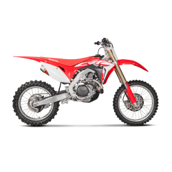 Akrapovic Honda CRF450R 17-20 Evolution Line 1/2 hexagonale lydd�mpere i titanium, forr�r i titanium