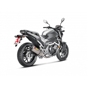 Akrapovic Honda NC700S 12-14 Slip-On Line hexagonal lyddmper i titanium (ECE godkendt)