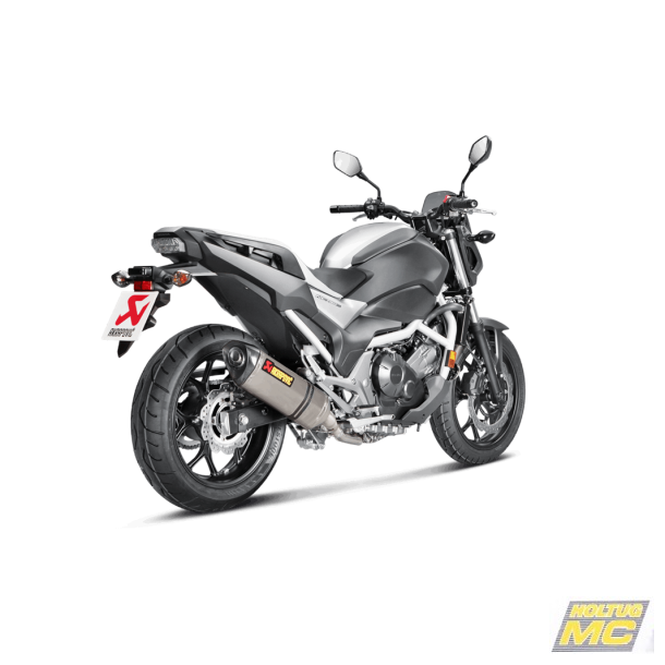 Akrapovic Honda NC700S 12-14 Slip-On Line hexagonal lyddmper i titanium (ECE godkendt)
