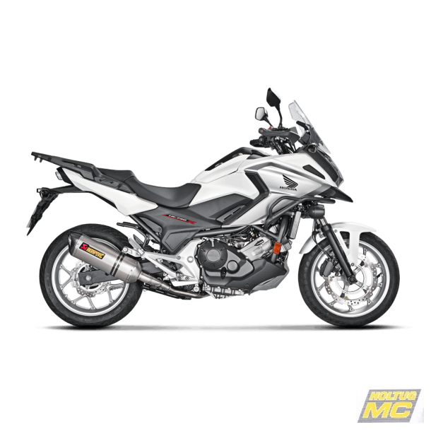 Akrapovic Honda NC750X 15-20 Slip-On Line hexagonal  lyddæmper i titanium (ECE godkendt)