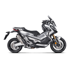 Akrapovic Honda X-ADV 750 17-23 Slip-On Line hexagonal lyddmper i titanium (ECE godkendt)