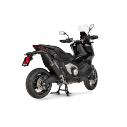 Akrapovic Honda X-ADV 750 24-> Slip-On Line hexagonal lyddmper i titanium/sort (ECE godkendt)