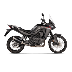 Akrapovic Honda XL750 Transalp 23-> Slip-On Line hexagonal lyddmper i titanium/sort (ECE godkendt)