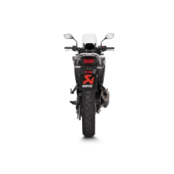 Akrapovic Honda XL750 Transalp 23-> Slip-On Line hexagonal lyddmper i titanium/sort (ECE godkendt)