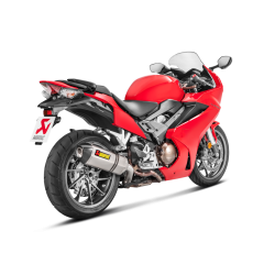 Akrapovic Honda VFR800 17-20 Slip-On Line hexagonal lydd�mper i titanium (ECE godkendt)