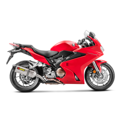 Akrapovic Honda VFR800 17-20 Slip-On Line hexagonal lydd�mper i titanium (ECE godkendt)