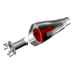 Akrapovic Harley-Davidson Dyna FXDB Street Bob 2006-15 Open Line i forkromet