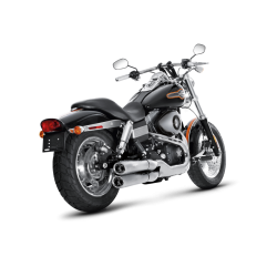 Akrapovic Harley-Davidson Dyna FXDF Fat Bob 2008-16 Slip-On Line i krom