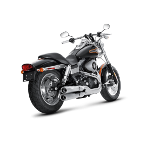 Akrapovic Harley-Davidson Dyna FXDF Fat Bob 2008-16 Slip-On Line i krom
