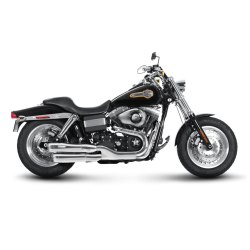 Akrapovic Harley-Davidson Dyna FXDF Fat Bob 2008-16 Slip-On Line i krom