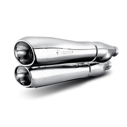 Akrapovic Harley-Davidson Dyna FXDF Fat Bob 2008-16 Slip-On Line i krom