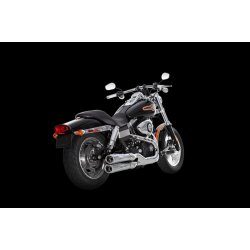 Akrapovic Harley-Davidson Dyna FXDF Fat Bob 2008-16 Slip-On Line i krom