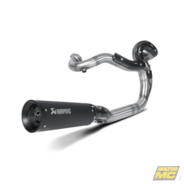 Akrapovic Harley-Davidson V-Rod 10th A.E. 2012 Open Line 2/1 med sort lyddmper