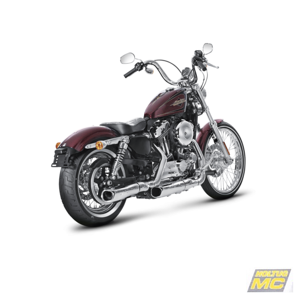 Akrapovic Harley-Davidson Sportster XL 883L SuperLow 2006-13 Slip-On Line (Chrome)