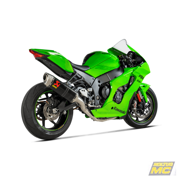 Akrapovic Kawasaki ZX-10R 21-> Evolution Line 4/2/1 titanium forrr, hexagonal lyddmper i carbon