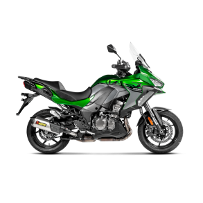 Akrapovic Kawasaki Versys 1000 19-> Slip-On Line hexagonal lydd�mper i titanium (ECE godkendt)