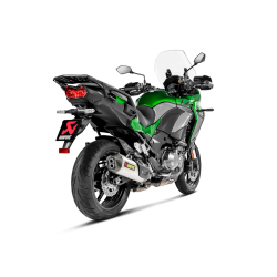 Akrapovic Kawasaki Versys 1000 19-> Slip-On Line hexagonal lydd�mper i titanium (ECE godkendt)