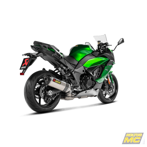 Akrapovic Kawasaki Ninja 1000SX 20-24 Slip-On Line hexagonal lyddmper i titanium (ECE godkendt)