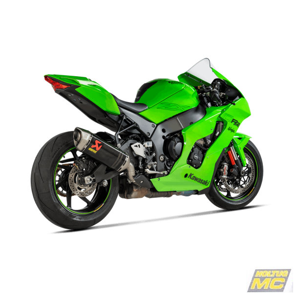 Akrapovic Kawasaki ZX-10R 21-> Slip-on Line, hexagonal lyddmper i carbon (ECE godkendt)