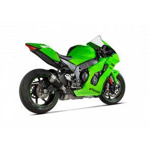 Akrapovic Kawasaki ZX-10R 21-> Slip-on Line, hexagonal lyddmper i titanium/sort