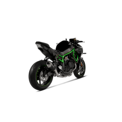 Akrapovic Kawasaki Z H2 20-> Slip-On Line hexagonal lydd�mper i titanium/sort
