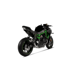 Akrapovic Kawasaki Z H2 20-> Slip-On Line hexagonal lydd�mper i titanium/sort
