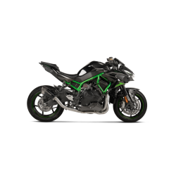 Akrapovic Kawasaki Z H2 20-> Slip-On Line hexagonal lydd�mper i titanium/sort