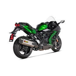Akrapovic Kawasaki Ninja H2 SX 21-> Slip-On Line hexagonal lyddmper i titanium (ECE godkendt)